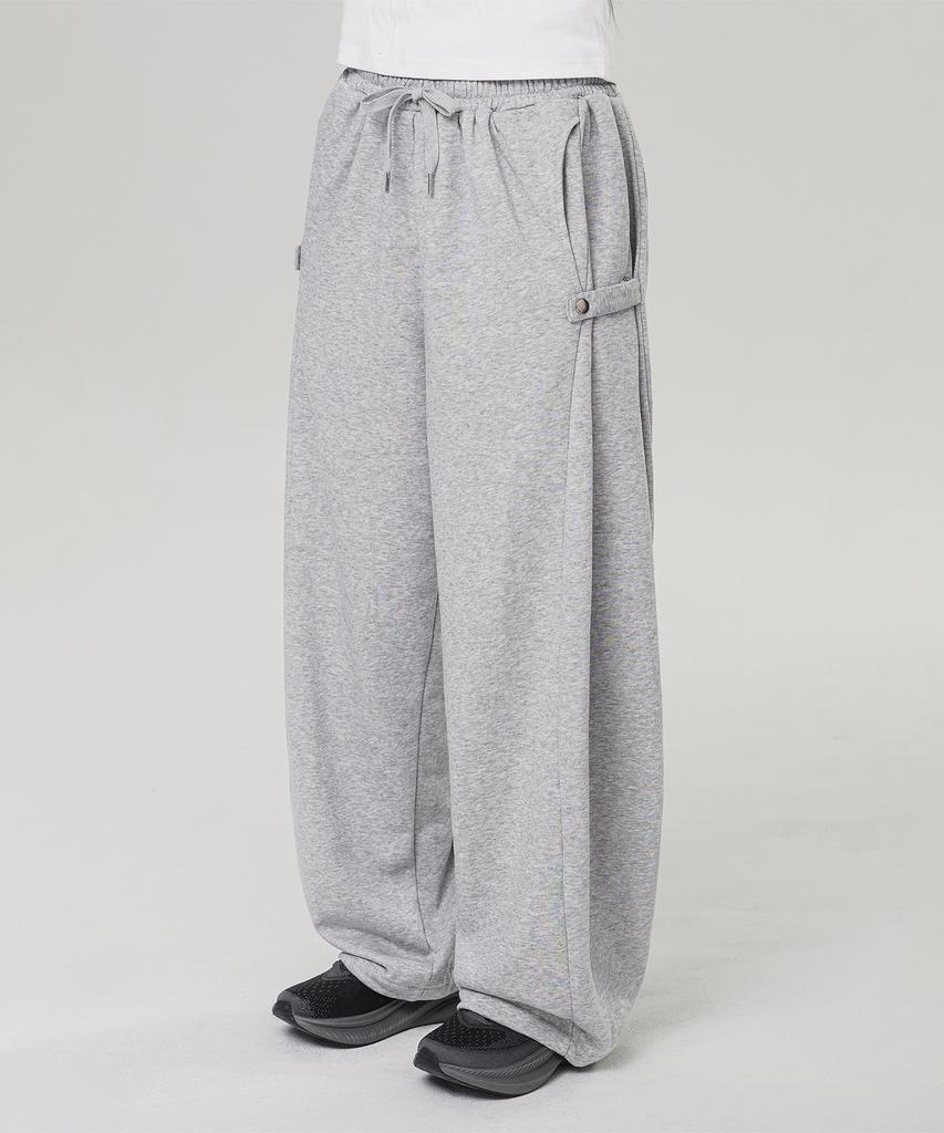 ALVINCLO Side Snap Button Drawstring Balloon Sweatpants Dlx2520 (3 Colors)