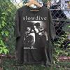 Футболка Slowdive Tour 90s Retro для чоловіків Літня Нова Ретро Мода Чоловічий та Жіночий Вуличний Y2K Повсякденні Модні Топи Одяг