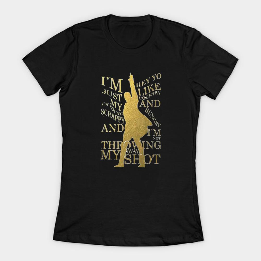GUOYAN TOP T-shirt voor heren met de Amerikaanse musical Alexander Hamilton. Nieuw dames T-shirt met korte mouwen en ronde hals, 100% katoen, casual top. M