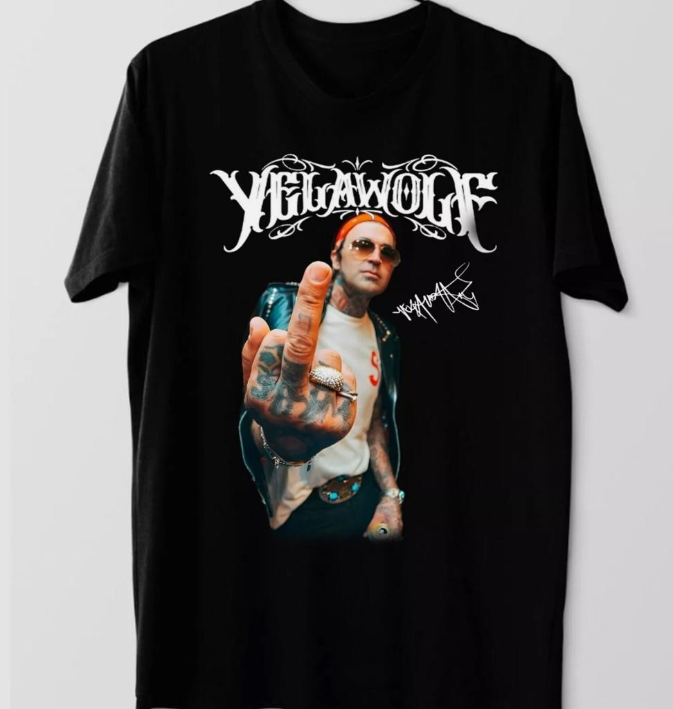 26 Hot Yelawolf Signature Shirt Cadeau Famille Noir S-2345XL T-shirt Unisexe