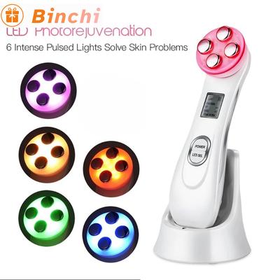 5-IN-1 RF Radio Frequency EMS Electroporation LED Photon Beauty Device Face Massager Skin Lifting Tighten Skin Care Anti-Wrinkle