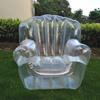 Transparenter aufblasbarer PVC-Sofastuhl Robuste Ausführung Ergonomisches Design Luftsofa zur Entspannung Außenbereich Garten Poolseite