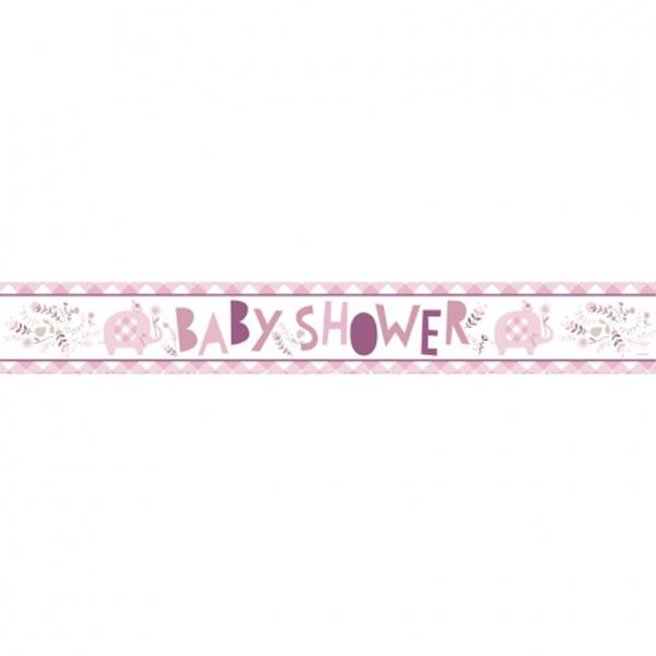 Unique Party Foil Floral Baby Shower Banner