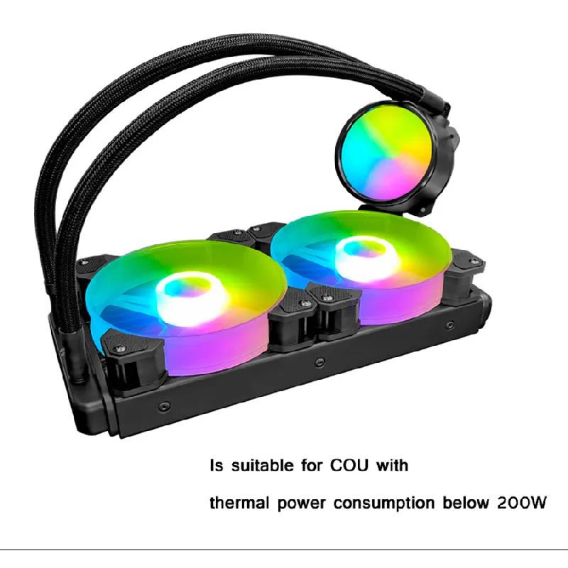 

1 Set Universal Water-Cooled Radiator ARGB Optical Synchronization 120x120x25mm