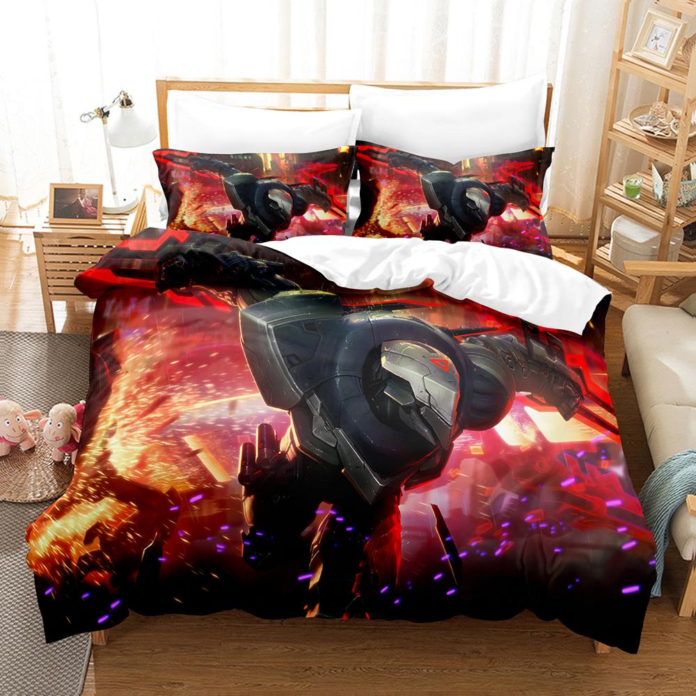 Hot Sale ZED Themed Bedding Set Soft Touch Quilt Cover And Double Pillowcases Daily Home Rest Bed Cover Accessories