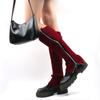 Personality Solid Color Zipper Foot Sock Korean Style Hosiery Baggy Knee Sleeve Women Leg Warmers