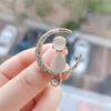 Elegant Flamingo Crystal Brooch: Cute Animal Pin for Coats or Jackets