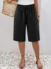 Plus Size Women's Fashion Pocket Casual Shorts