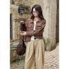 MIXIOU Vintage karierte lässige Reversjacke
