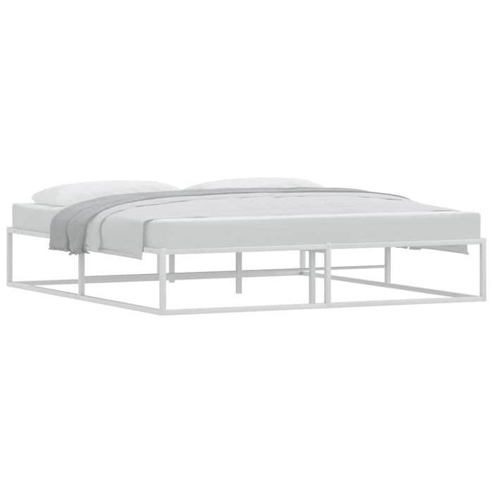 VidaXL Cadre de lit sans matelas blanc 180x200 cm métal 4017427