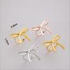 4Pcs Gold Bow Napkin Ring, Reusable Napkin Holder, Suitable For Valentine'S Day, Parties, And Wedding Table Decorations