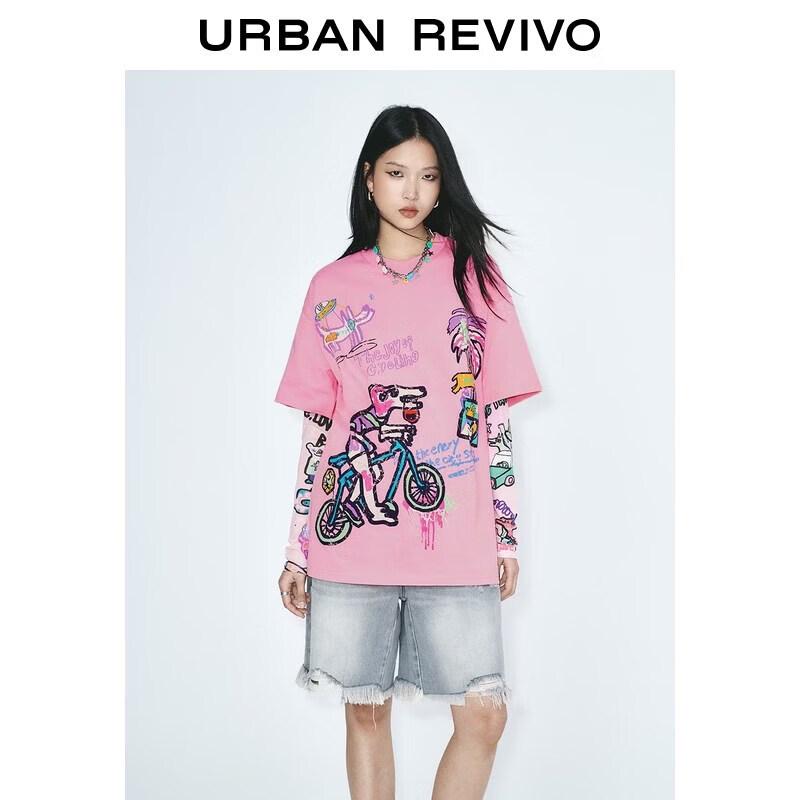 Women s Graffiti Print Cotton Short-Sleeve T-Shirt S