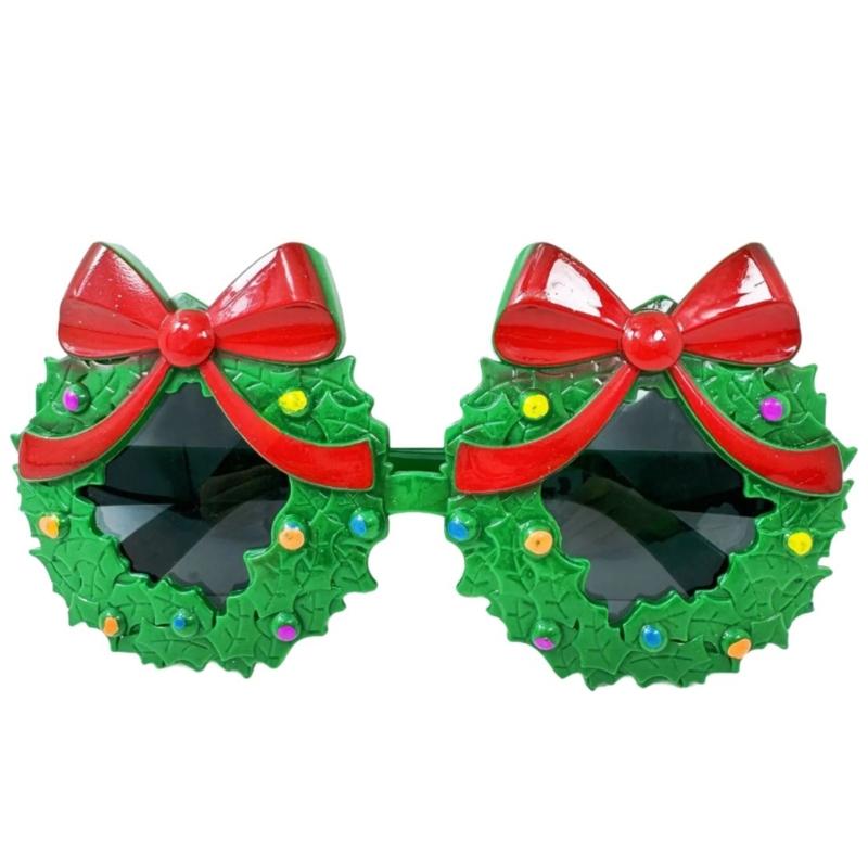 Creative Santa Beard Spectacles Glasses Frame for Christmas Celebration and Themed Event Cartoon Eyeglasses Eyewear