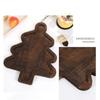 1Pc Christmas Wooden Tray Santa Hat Christmas Tree Shape Candy Snacks Dessert Fruit Tray New Year Christmas Party Supplies