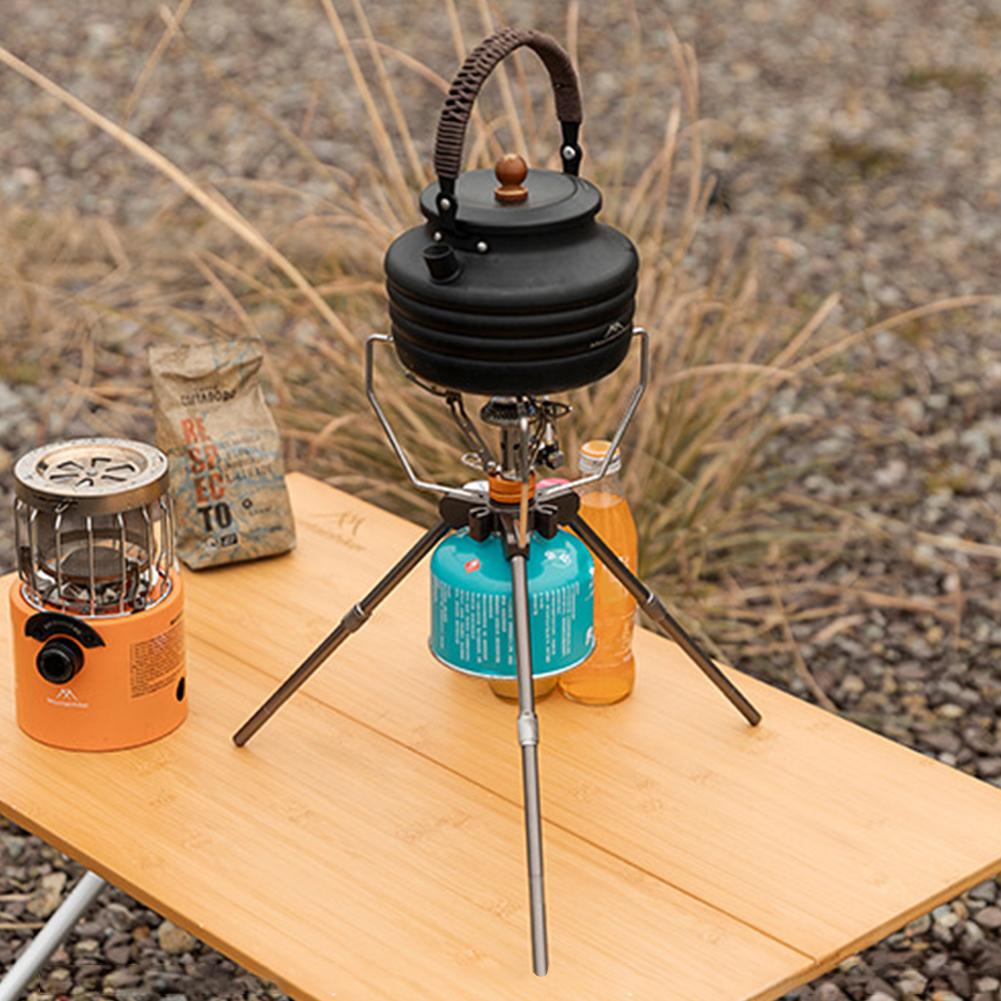 Gas Furnace Expansion Bracket Adjustable Height Single Stove Extension Bracket Outdoor Gas Tank Support for Outdoor Cooking