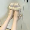 French Bag Head Sandals Medium Heel Single Shoes 2025 Summer and Autumn New Fairy Style with Skirt Thick Heel Mary Jane Single Shoes