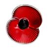 Poppy Flower Shape Brooch Durability Alloys Brooch Enamel Poppy Pin Fashionable for Artistic and Stylish Individuals