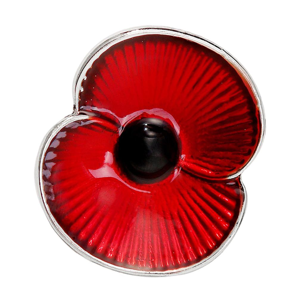Poppy Flower Shape Brooch Durability Alloys Brooch Enamel Poppy Pin Fashionable for Artistic and Stylish Individuals