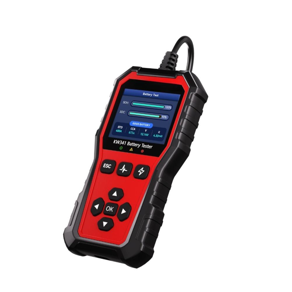 For Vehicle Diagnosis Black Car Battery Tester Automotive Conductance Tester Battery Tester 12 Language Support