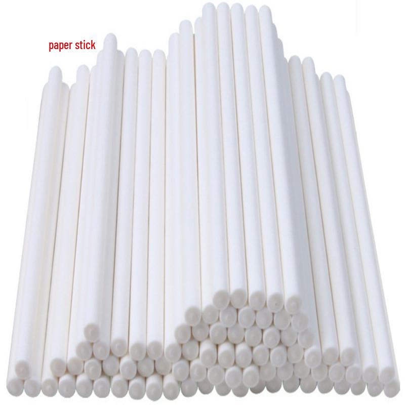Lollipop and Baking Kraft Paper Sticks with Colored Twist Ties for Food Packaging
