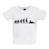 Evolution des Menschen Go-Kart Fahren - Baby Kinder Jungen Mädchen Unisex T-Shirt / Strampler - Kart Rennen Fahren Rennen