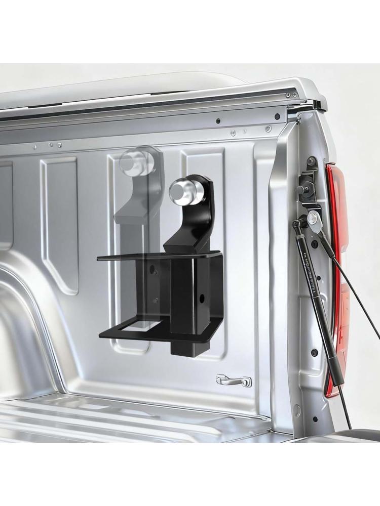 Steel Trailer Hitch Organizers Bracket For Truck Bed Supports 300 LBS Capacity Easy Mounting And Anti Rust Coating