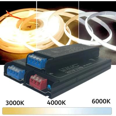 AC180-264V Two-color Segmented Power Supply Ultra Thin Lighting Transformers DC24V Dimmer 100W 200W 300W 400W For CCT Light Strip