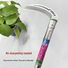 Stainless Steel Agricultural Sickle: Grass & Vegetable Cutter, Fishing & Wild Use, Manganese Steel, Sharp Knife Tool.