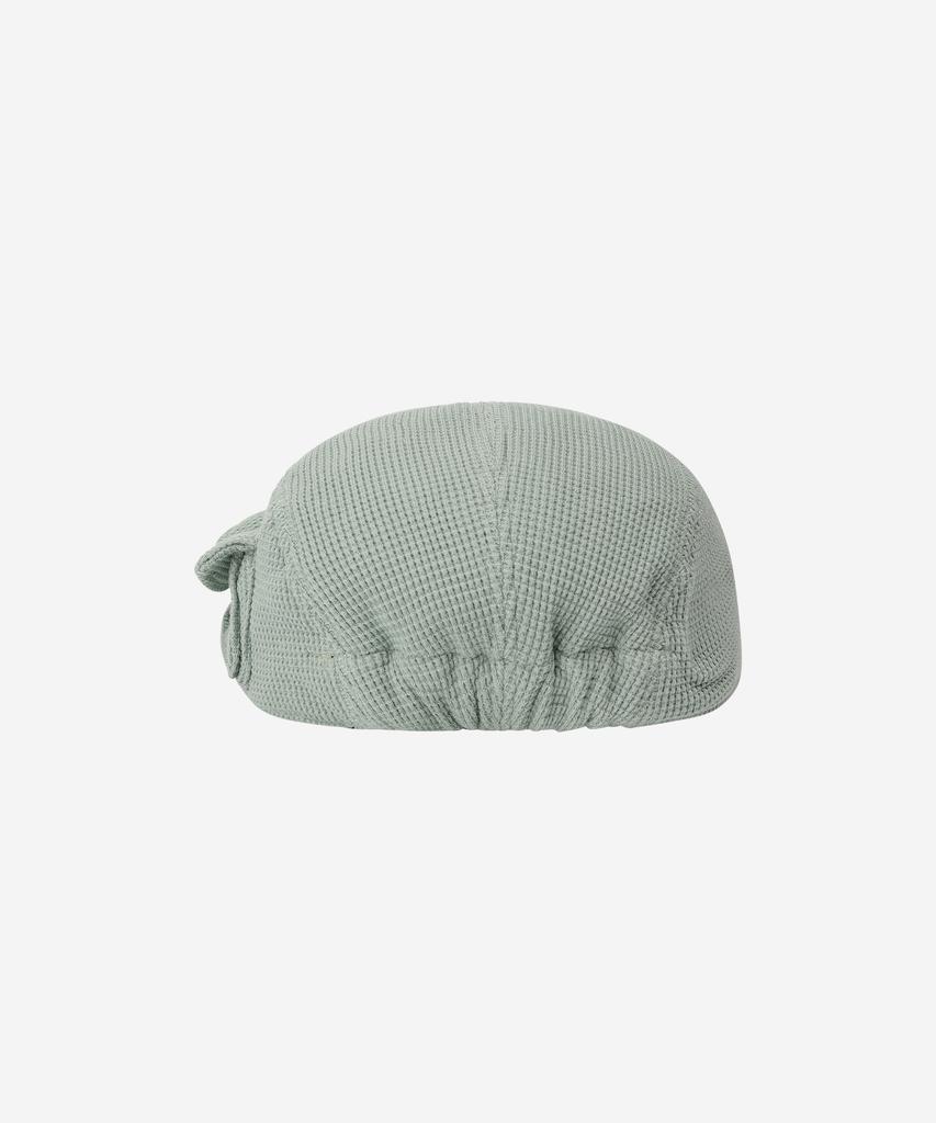 PROBLEMALLWAYS Logo Leather Patch Waffle Camp Cap Pistachio