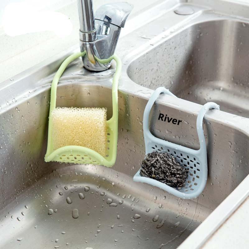 Flexible Sink Caddy Non-Slip Drainage Organizer Fits Any Sink Wall Faucet Easy To Clean Durable Material
