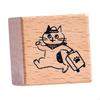 Cat Stamp Cute Animal 1.2 Inch for Kids Wooden Rubber Stamping Mailing Scrapbooking Letter