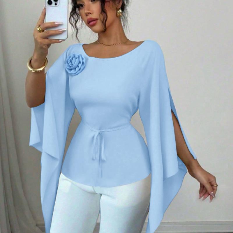 2025 New Autumn Style Elegant Long-sleeved Shirt Fashionable Casual Women's Pullover