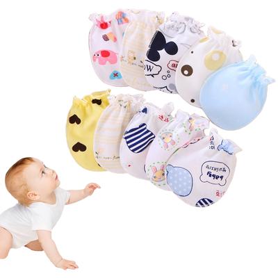 Baby Glove Anti Scratch Face Hand Guard Protection Soft Newborn Mitten Cartoon