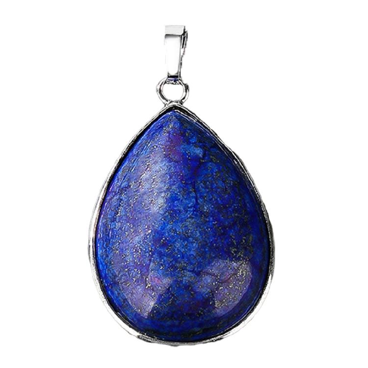 

Colorful Lapis Lazuli Gemstones Drop Necklace Pendant Lightweight Earrings Making Accessories For Sensitive Skin