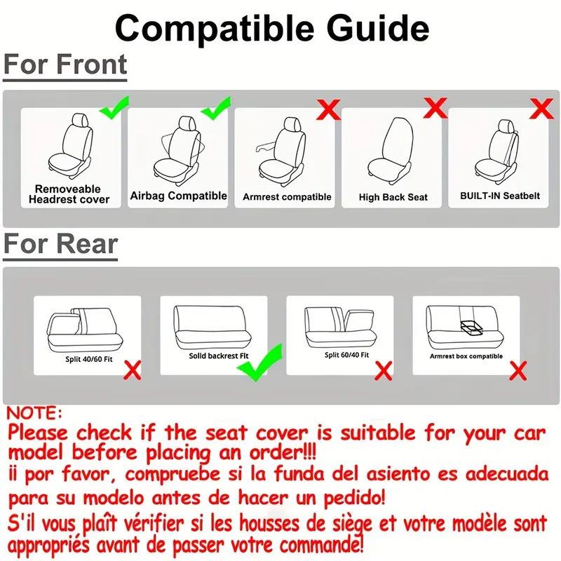 New High Quality Fashion Universal Full Set Car Seat Covers Auto Seat Decoration Rear Front Auto Seat Cover Car Protector Case Cover