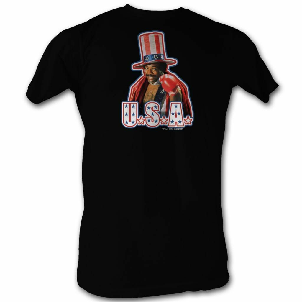 Rocky USA! Black T-Shirt Mens Womens Tees Top L