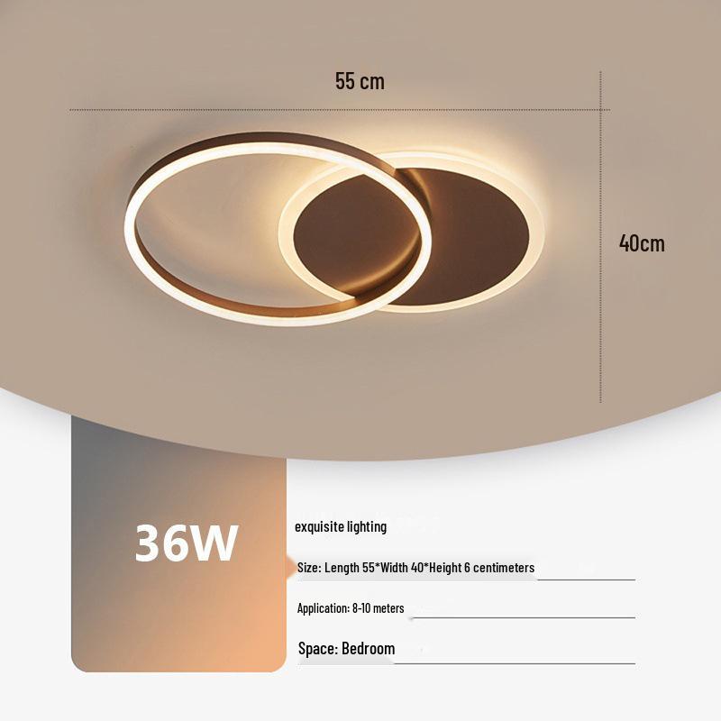 Nordic Modern LED Ceiling Lamp - Creative Round Design for Living Room, Study, Bedroom