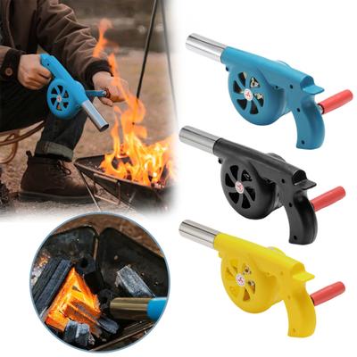 Camping Hand Blower Portable BBQ Fan for Outdoor Barbecue Strong Airflow Hand