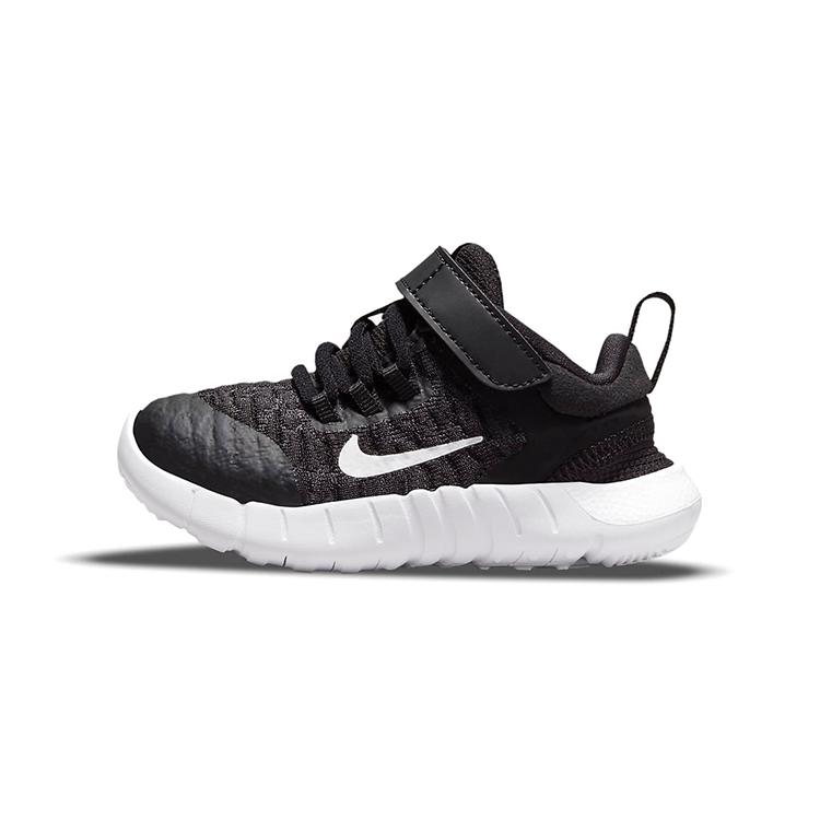 

New Nike Free RN 2021 Low Top Running Shoes Black White Infant And Toddler CZ3997-001 22