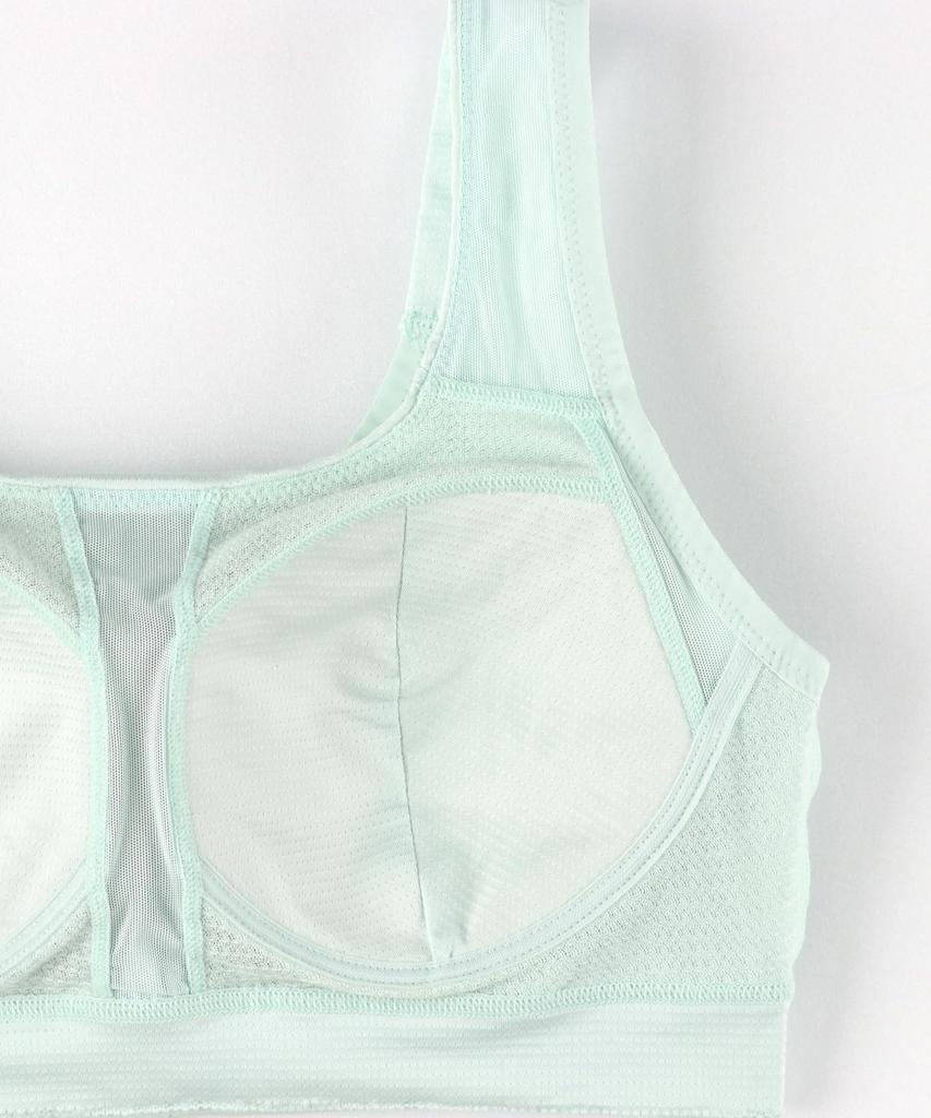 Wacoal Sports Naturally Rounded Bust Reduced Fits up to Plus Sizes ME L CW-X Women's Bra, Wireless, Silhouette, Slippage, Moisture-Wicking,