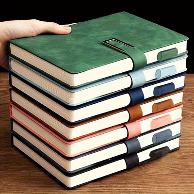 A5 Retro Anteckningsbok Mjukt Läderomslag 200 Sidor Dagbok för Studenter Affärskontor Skolmaterial