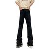 Mens Blue Flared Jeans Thin American West Coast Style Streetwear