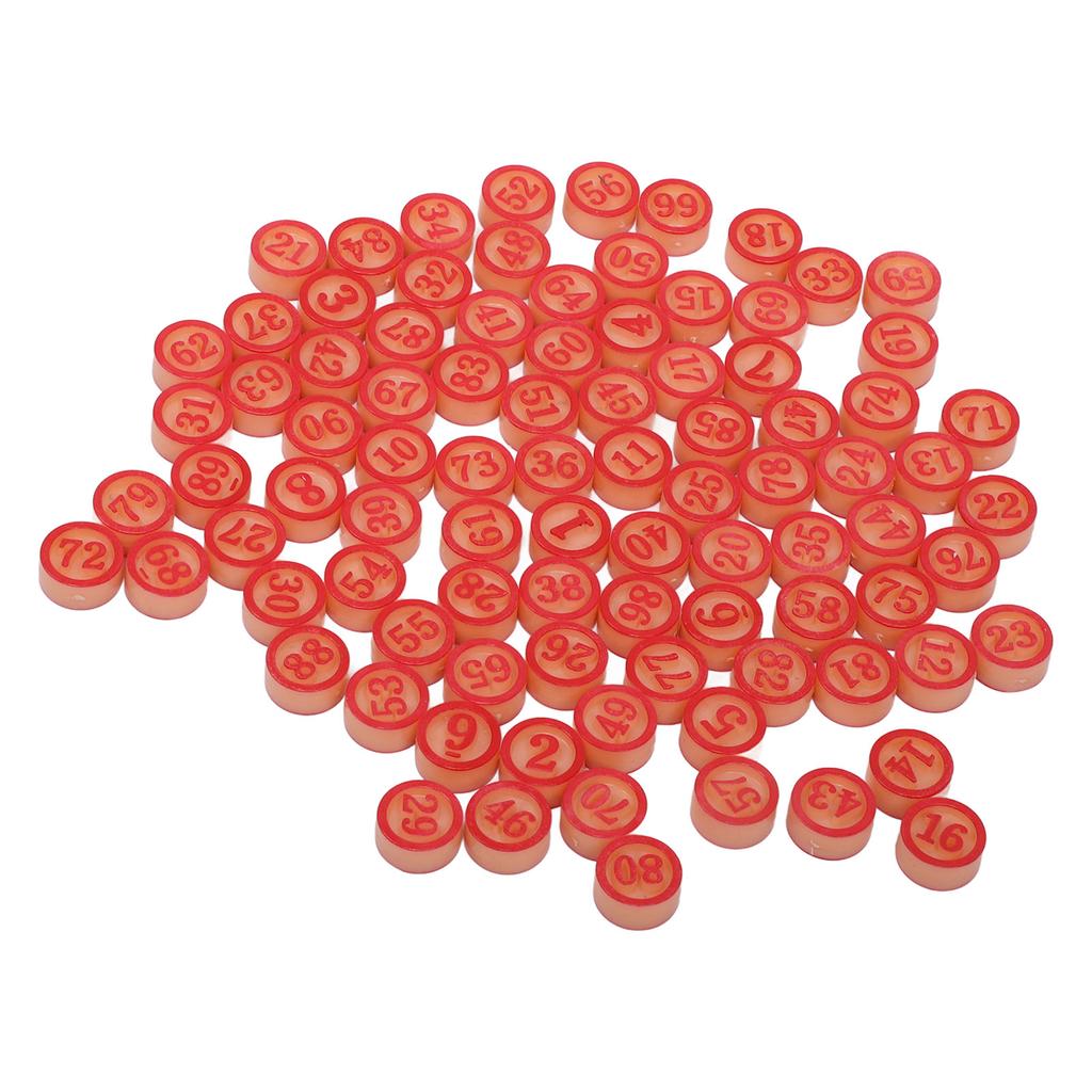 Number Board Game Pieces Plastic Solid Interactive Numbers 1?90 Pieces for Party Entertainment
