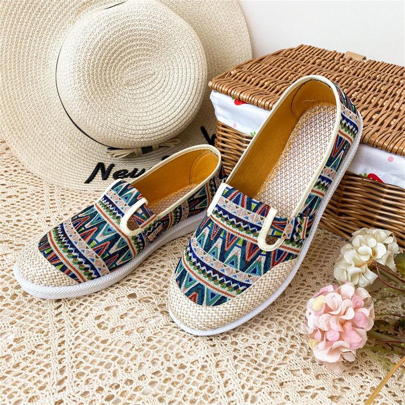 Женская обувь Старая пекинская тканевая обувь Обувь для матери Туфли на плоской подошве — фото 3