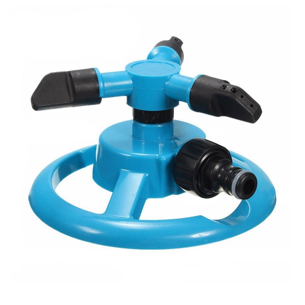 Sprinkler Automatic Garden Water Sprinklers  Irrigation Rotation 360° синий