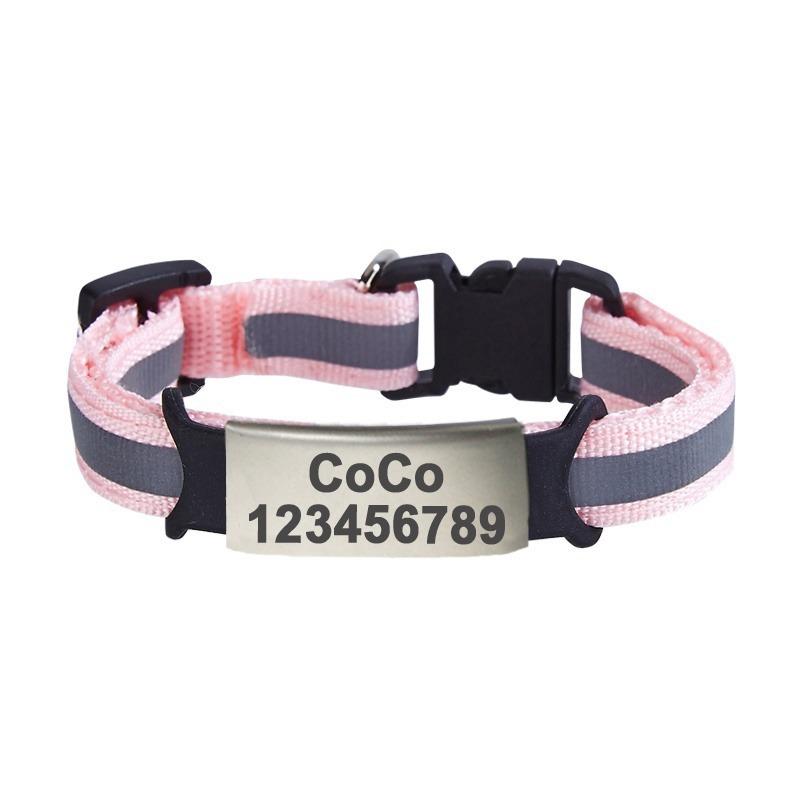 Individuell gravierte Hundemarke Katzentag Haustierhalsband Anhänger Anti-Verlust Haustier-ID-Tag Edelstahl Haustier-Namensschild mit Kontaktdaten des Besitzers