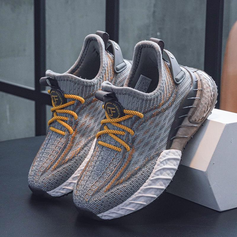 Kids' Coconut Flyknit Sneakers 2024: Breathable, Soft Sole, Casual Mesh for Boys & Girls