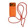 Custodia per Telefono con Laccetto a Tracolla, Porta Carte, Cover Protettiva in Morbido Silicone per iPhone 17 Pro Max 16 Plus 15 14 13 12
