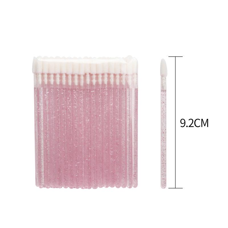 50er-Pack Einweg-Kristall-Lipgloss-Pinsel - Tragbare Make-up-Schönheitswerkzeuge