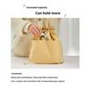 Canvas Lunch Bag Drawstring Insulated Tote for Work Picnic Portable Meal Container Carrier